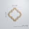 Ekena Millwork Large Marrakesh Decorative Fretwork Wood Wall Panels, Alder, 23 3/8"W x 23 3/8"H x 3/8"T WALW24X24X0375MRKAL - alternate 5